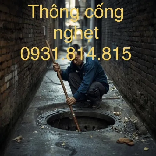 Các bước tự thông cống nghẹt tại nhà