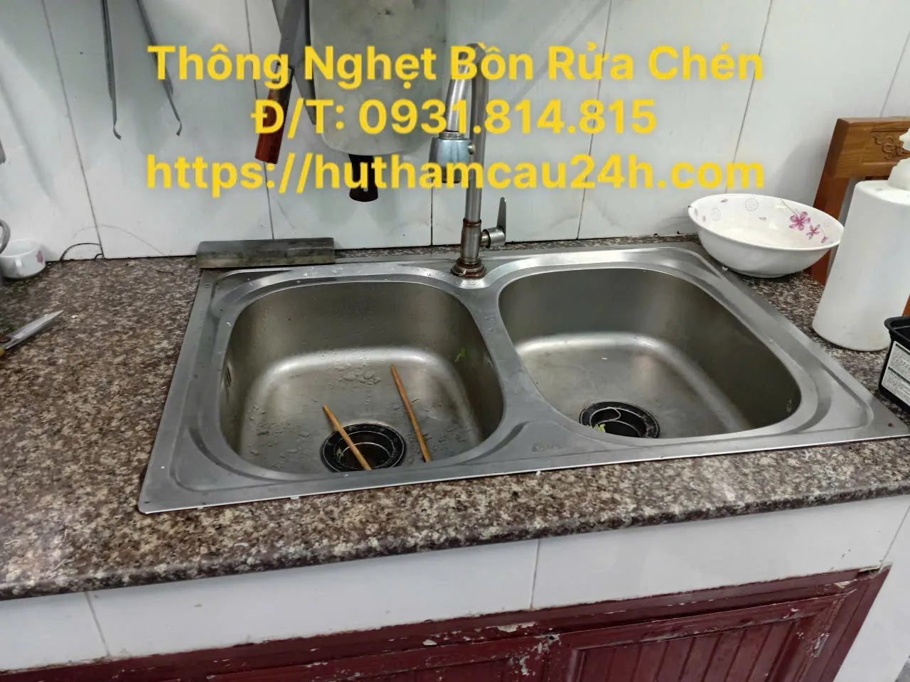 Thông Nghẹt Bồn Rửa Chén