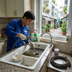 Thông Bồn Rửa Chén Xã Vĩnh Lộc B